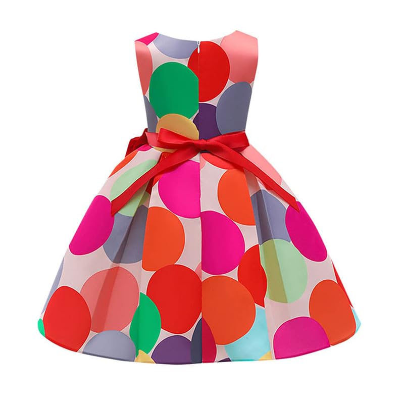Image of Niren Enterprise Multipatteren Baby Girl's Knee Length Frocks with Digital Prints