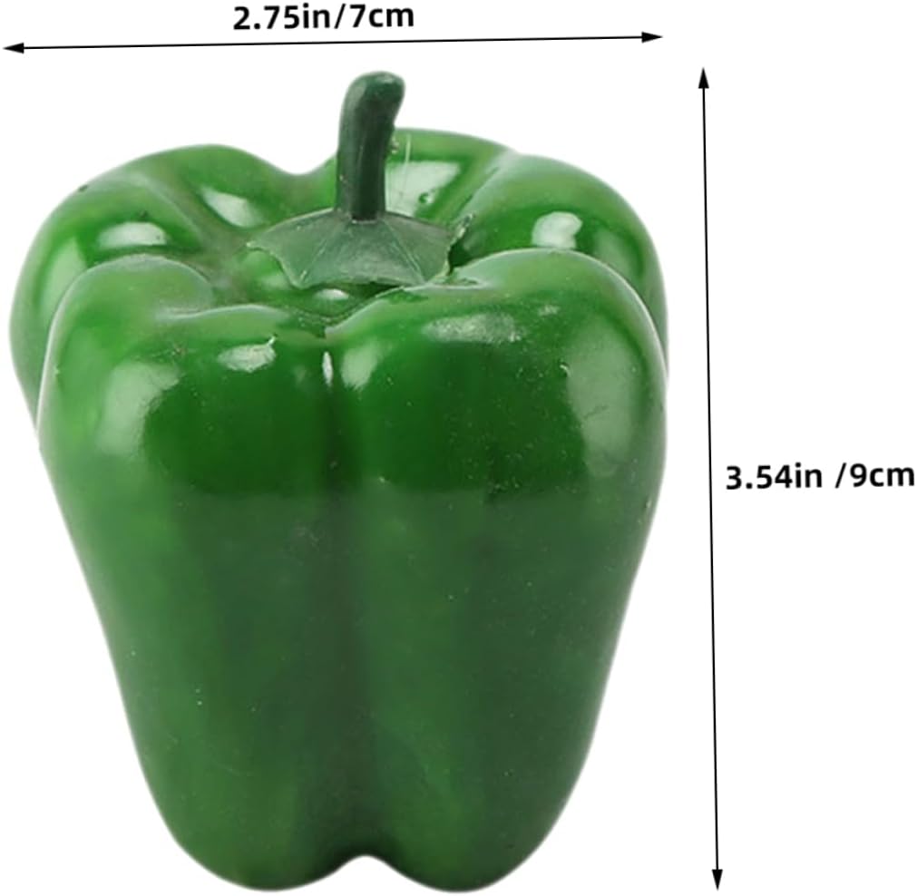Luxshiny 20pcs Realistic Artificial Pepper Models Lightweight Simulated Chili Peppers for Home Decor Photography Props and Restaurant Displays