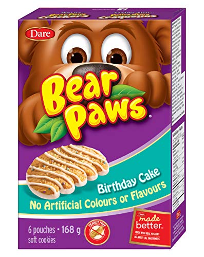 Dare Bear Paws Birthday Cake Soft Cookies 168G - Peanut Free - {Imported From Canada} #TOP3