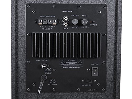 image for Monoprice 5.1 Channel Home Theater Satellite Speakers And Subwoofer - 