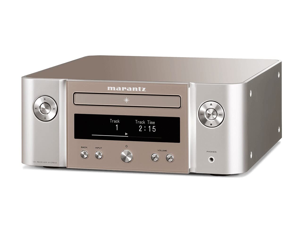 Marantz Professional, Sistema de Audio con Streamer Melody X (M-​Cr612), Color Plata Oro