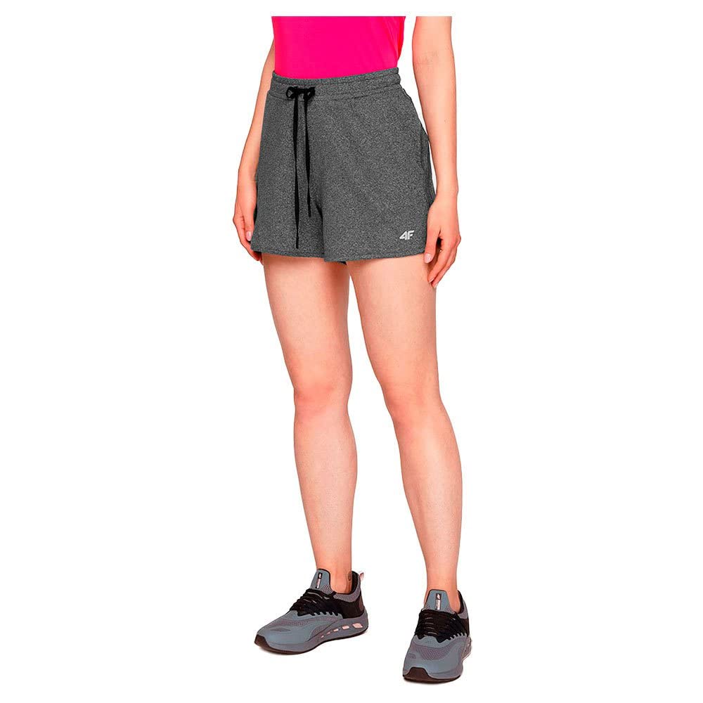 4F Pantaloncini Donna In Maglia Morbida - Cotone Ed Elastan Con Coulisse - 2
