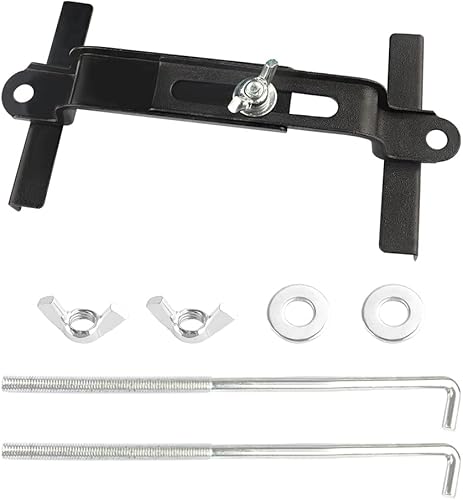 Soporte de batería ajustable con kit de pernos en J de acero inoxidable, un soporte de batería especial para automóvil, SUV, camión, caravana,