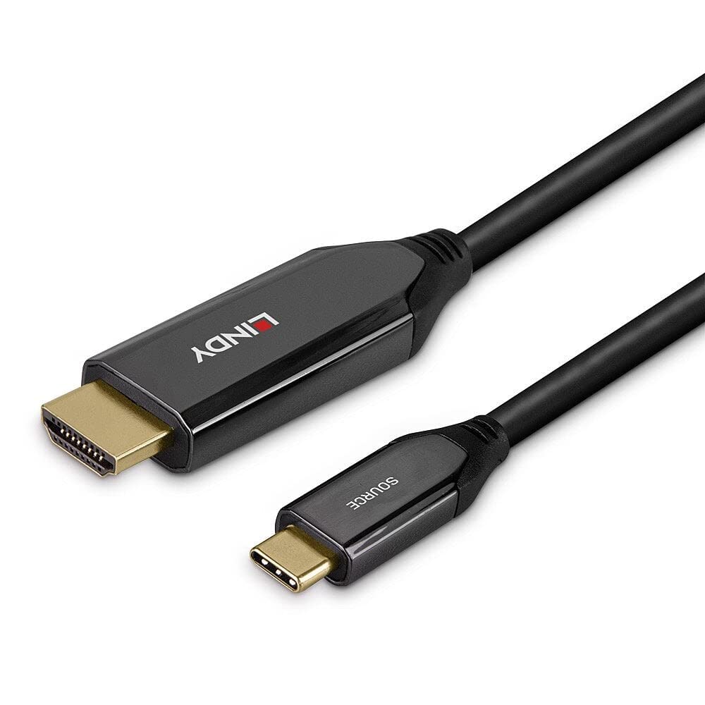 Lindy 43369 cavo e adattatore video 3 m USB tipo-C HDMI tipo A (Standard) Nero