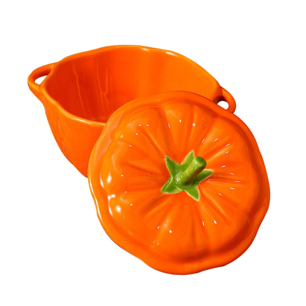 1 Pc Tazón De Calabaza Tazón De Leche Sopera De Porcelana Tazones De Sopa De Porcelana Tazón De Sopa De Vapor Tazón De Bocadillos Tazón De Dulces Cacerola Pequeña Cerámica