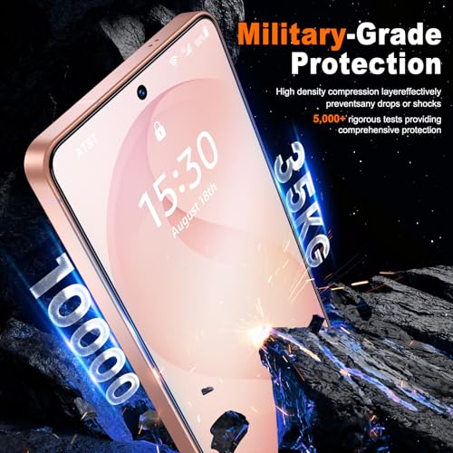 Image of UniqueMe for S26 Matte Screen Protector - 2 PACK Tempered Glass for Samsung Galaxy S26,[Anti-Glare & Anti-Fingerprint] Fingerprint Unlocking,Easy Installation,Bubble-Free,9H Hardness