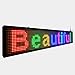 Led scrolling sign led programmable display with High Brightness and HD Resolution (P10 40'x8')