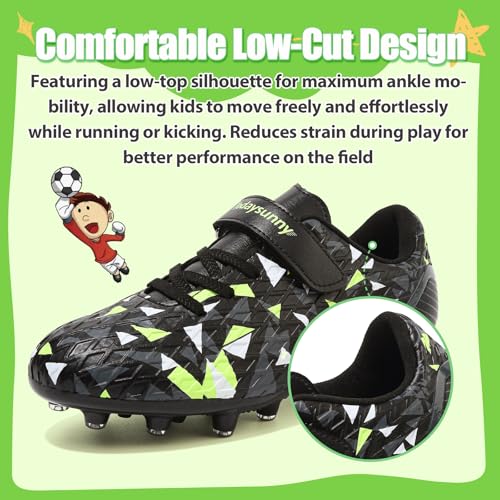 Kids Soccer Cleats Football Cleats for Boys Girls Youth Soccer Shoes AG2