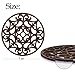 ME.FAN Trivets for Dishes/Pots/Pans, 3 Pcs Silicone Mats, Flexible/Durable/Non Slip Hot Pads to Protect Table and Counter Top (Coffee)