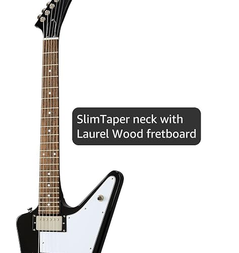 Amazon.com: Epiphone Explorer, Ebony : Musical Instruments