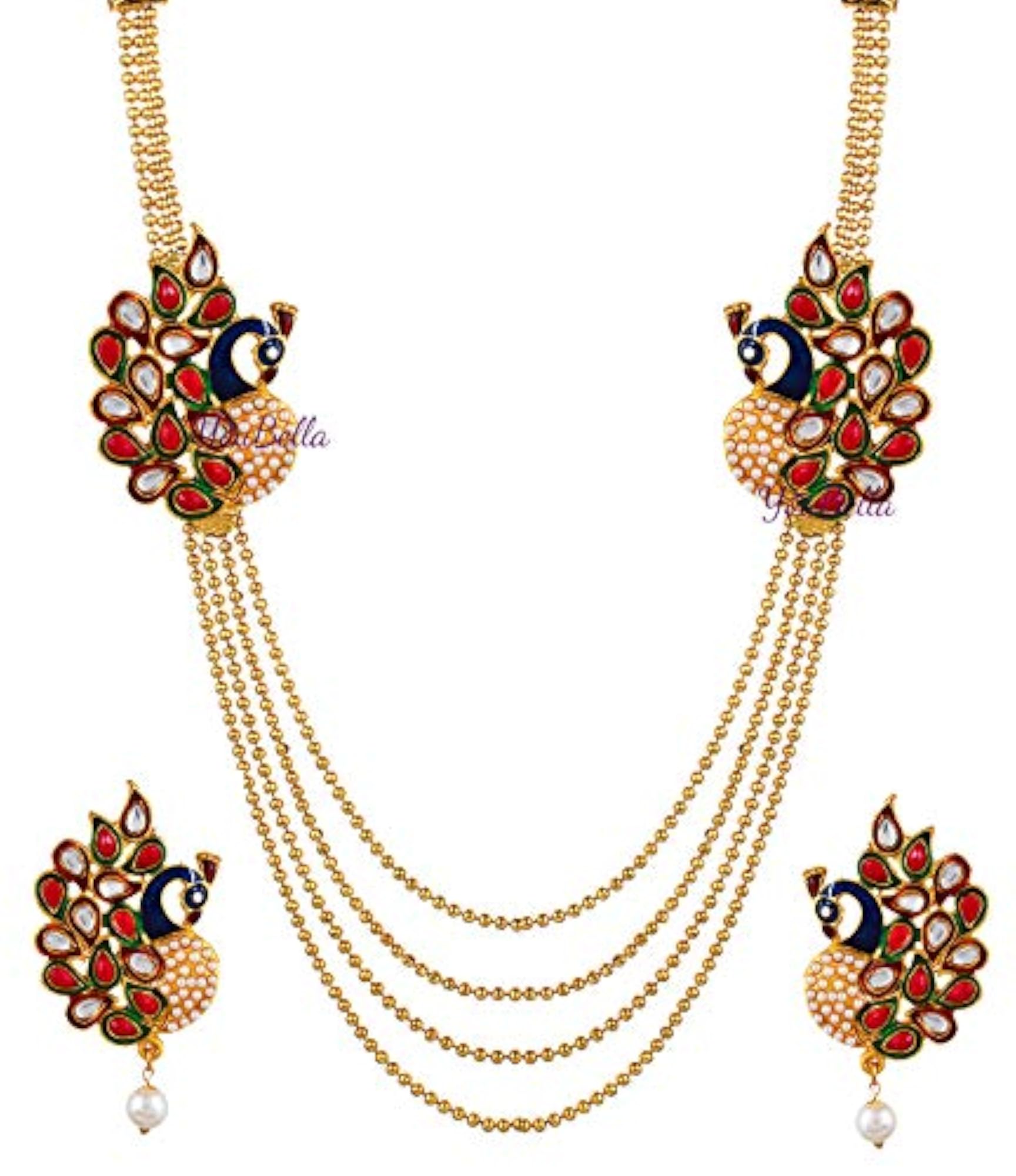 Traditional Necklace Set for Women with Earrings Combo