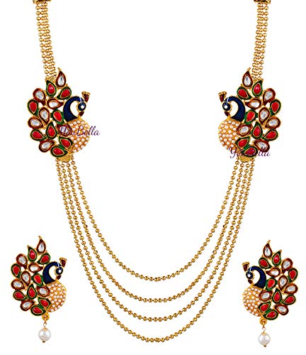 Traditional Necklace Set for Women with Earrings Combo
