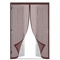 DIKER Hordeur, magnetisch, 90 x 210 cm, vliegengordijn, magnetisch, voor balkondeur, zonder boren, insectenbeschermingsgordijn, klamboedeur, hordeuren voor woonkamer, terrasdeur