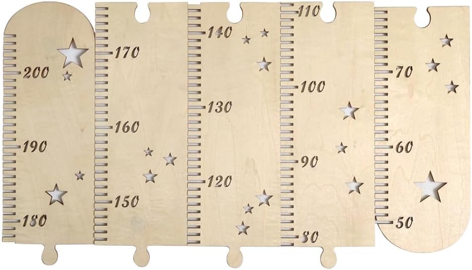 1Set Kids Height Growth Chart Ruler Children Height Gauge Room Decoration
