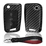 【Kompatibel mit】Volkswagen Golf 7 Lavida-Plus Tiguan-L Lamando Teramont Skoda Octavia Seat Leon 3-Knopf-Schlüssel. Bitte beachten Sie, dass dieses Schlüsseletui nicht für R / GTI / GTD / T-Cross geeignet ist. Bitte überprüfen Sie das zweite Foto vor dem Kauf.