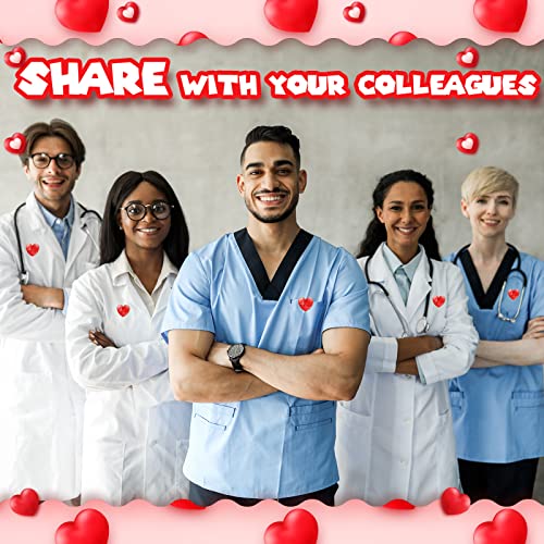 Bucherry Heart Pins Lapel Bulk Disease Brooch Pins for Nurses Assistant CNA doctor Week Appreciate Medical Worker Gift Heart Love for Men Women Health Brooch2