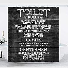 Image of Kercan Funny Toilet Rules. Brand catalog list of Kercan. 