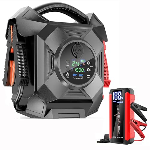 ODUKAKO Truck Jump Starter Heavy Duty, CAT797 30000A 12V/24V 50L / R50 1500A 12V 3L Portable Lithium Battery Jumper,-40F° Instant Start Battery Booster Pack,for Semi Truck,Gasoline and Diesel Engines