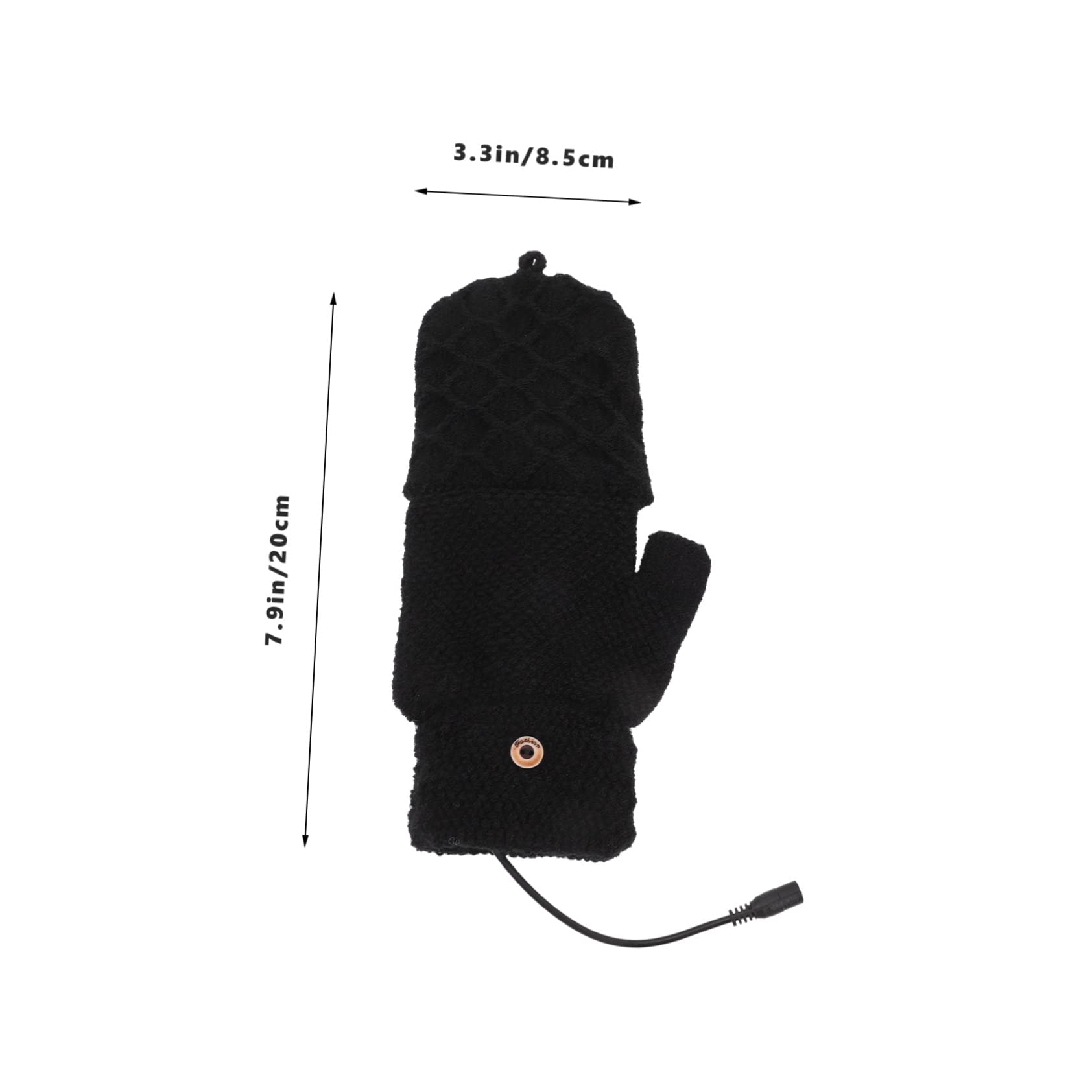 Toddmomy Podgrzewane Rękawiczki Bez Palców Ochraniacze Na Dłonie Sportowe Rękawiczki Termiczne Przenośne Rękawice Termiczne Ciepłe Rękawiczki Rękawice Grzewcze Do Jazdy Konnej Rękawice