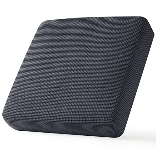 Image of CHUN YI Stretch Sofa Seat Cushion Cover, Fitted Sofa Couch Cushion Covers Furniture Protector, Replacement for Individual Cushion Checks Jacquard Sofa Seat Furniture Cover(1 Seater,Grey)