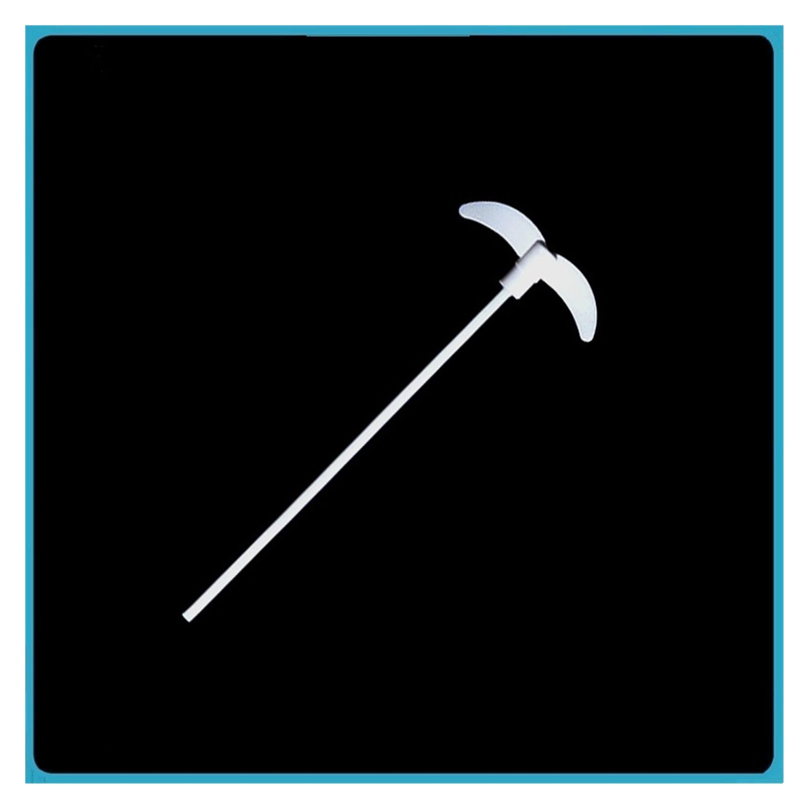 Agitador centrífugo PTFE Barra de agitación para eje de mezcla de media a alta velocidad, longitud de 550 mm, diámetro de agitación 110 mm, revestimiento de PTFE, 1/paquete