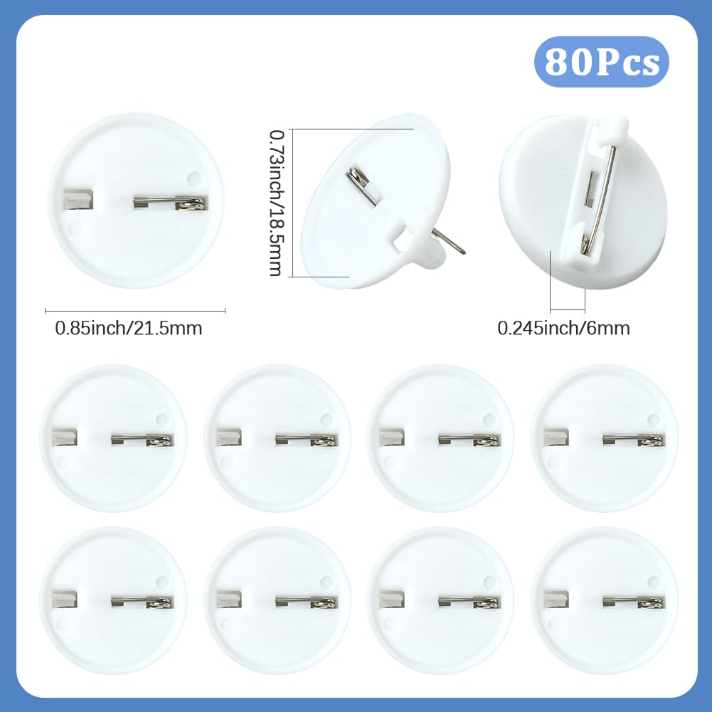 100/200 set di spille per badge in metallo per la produzione di bottoni, 25mm 32mm 37mm 44mm 58mm, parti di badge rotondi per macchina per bottoni  15
