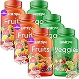Just Ripe Nutrition Fruits and Veggies Supplement - 90 Fruit and 90 Vegetable Capsules - 100% Whole Natural Superfood - Filled with Vitamins and Minerals - Supports Energy Levels (3 Pack)