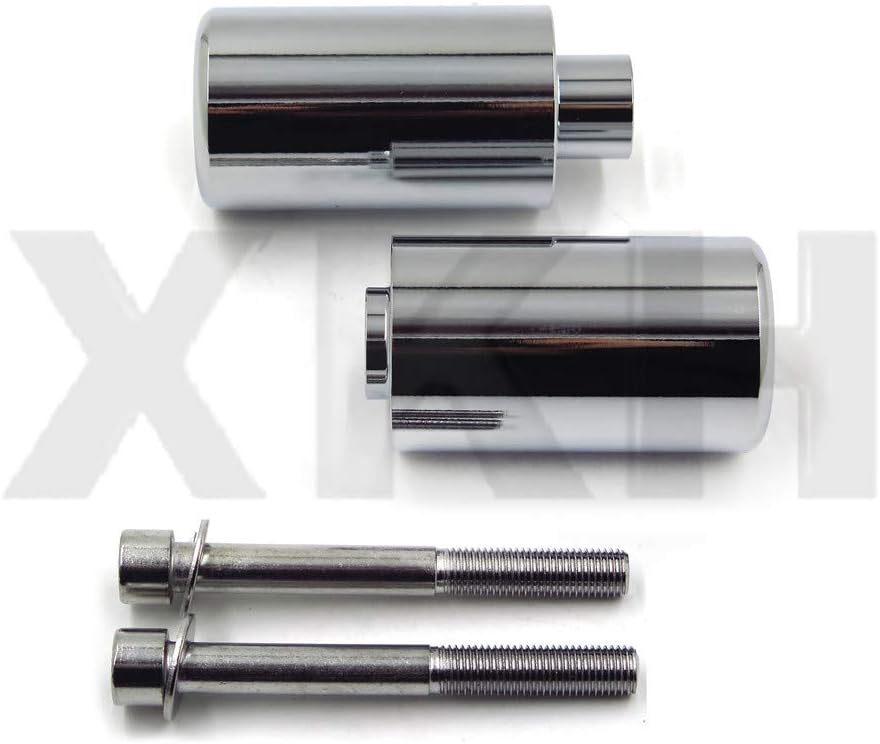 SMT-No Cut Aluminum Frame Slider Crash Protector Compatible With 2007 2008 Suzuki Gsxr 1000 Gsx-R Black [B075VM1B81]