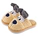 Cheerful Mario Chaussons Enfant Animaux Chaud Peluche Pantoufles Pour Filles et Garçons Mignonnes Antidérapant Jaune 24/25 EU