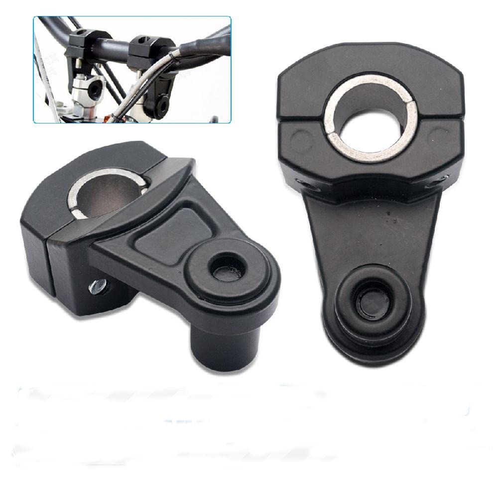 Baceyong Lot de 2 Supports de guidon de moto rehausseurs de guidons modifiés pour motos tout-terrain Compatible avec toutes les motos équipées d'un support de guidon de 22 mm (0,87 pouce)
