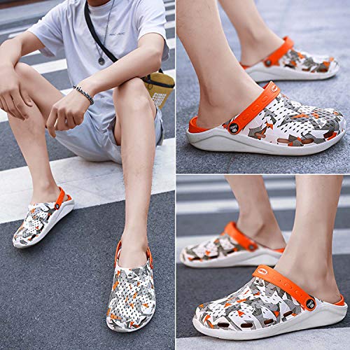 Image of CERYTHRINA Mens Womens Garden Clogs Summer Sandals Lightweight Non Slip Walking Sport Shoes Unisex Adults Clog for Pool Beach Yard Kitchen Shower