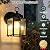 Kainozoic Outdoor Wall Light Fixtures Waterproof Porch Lights Anti-Rust Matte Black Exterior Light Fixture Outdoor Wall Lantern for Patio Front Door Garage House - 2 Pack