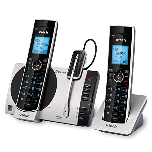 Teléfono inalámbrico VTech DS6771-3 negro y plateado miniatura 3