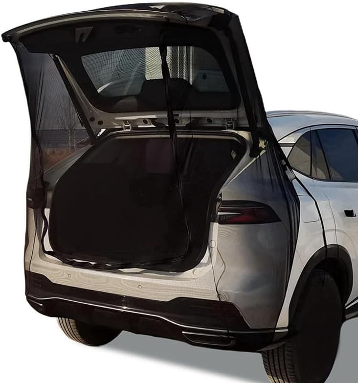 Car Tailgate Mesh Screen for Toyota Highlander 2001–2026, Breathable Ventilation Net for SUV Camping, Portable Mesh Screen, Car Camping Accessories for SUV, CUV, MPV,B 185 * 205CM