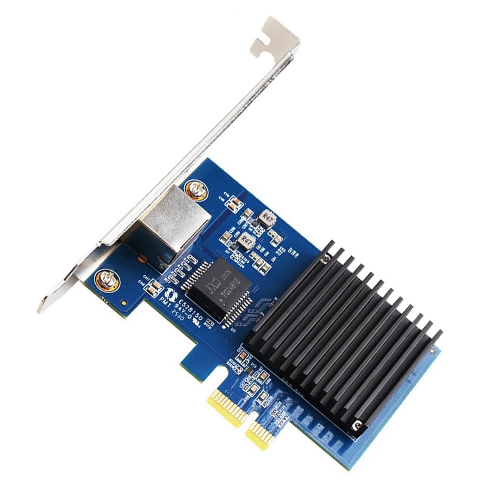 Carte Réseau PCIe NIC RTL8127 Chip 10Gb pour Win10 / Win 11, Carte D'Acquisition Vision PCI-Express X1, Port RJ45