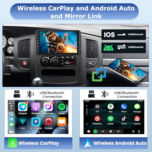 Radio con pantalla táctil 9 pulgadas para Dodge Ram 1500-3500 miniatura 4