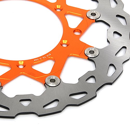 Motorrad Bremsscheibe Vorne, Orange Schwimmende Bremsscheibe 320mm für SX SXF EXC SXS XC MX MXC XCW XCF XCG GS LC4 ENDURO SUPERMOTO