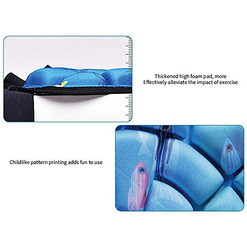 Julymoda Kids Protection Hip Pad 3D Padded Shorts Butt Sponge Padded Breathable Protective Gear for Skating Snowboard Sports (for 6-12 Years Old) Blue