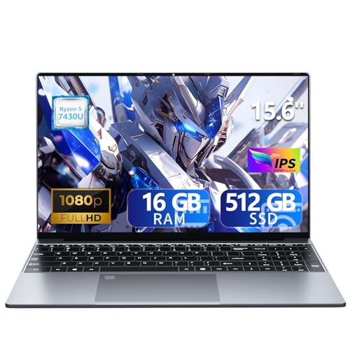 Portatile PC 15,6 Pollici Ryzen 5 7430U Processore 16GB RAM