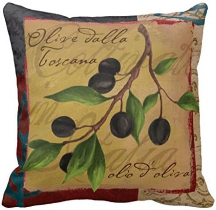 Tuscan Olives 1818 pillow Case