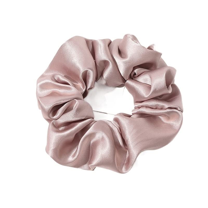 UUYYEO 3er Set Satin-Haargummis – Schwarz, Weiß, Rosa, Elastisch, Für Frauen & Mädchen