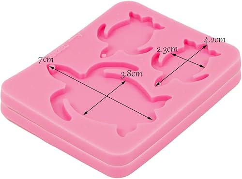 Miniatura 5 de AMZTOART Molde de llavero de familia de tortugas brillantes, moldes de resina para manualidades, manualidades con epoxi