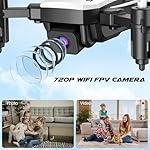 X300C Mini Drone with Camera 720P HD FPV, RC Quadcopter Foldable Drone With Altitude Hold, 3D Flip, Headless Mode, Gravity Control and 2 Batteries, Gifts for Kids, Adults, Beginner - Image 3