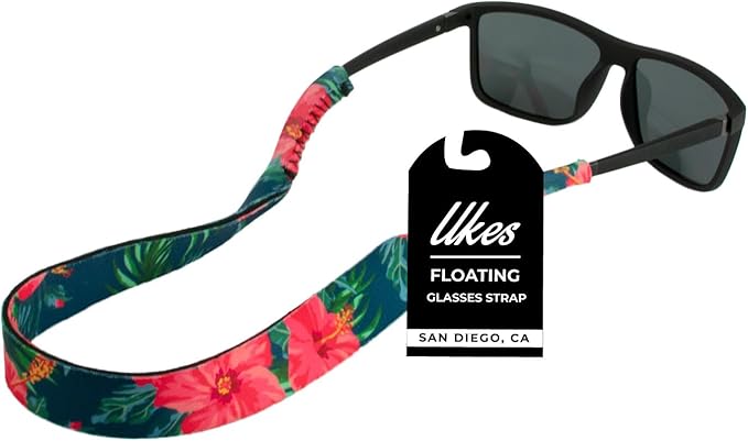 Ukes Sunglass Strap - Glasses Strap with Floating Neoprene Material - Secure Your Glasses and Eyewear