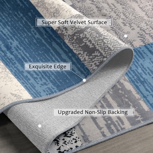 Flydoit Modern Geometric Patchwork Area Rug thumb #5