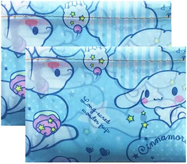 Kerr's ChoiceCinnamoroll Kawaii Reusable Tote Bags - Set of 2, Large Capacity, Lightweight, Women's Adults & Teens, Cinnamoroll Color, L Size