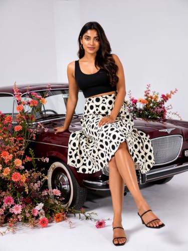 Image of Women's Boho Skirt High Low Split Summer Beach Midi Wrap Skirts