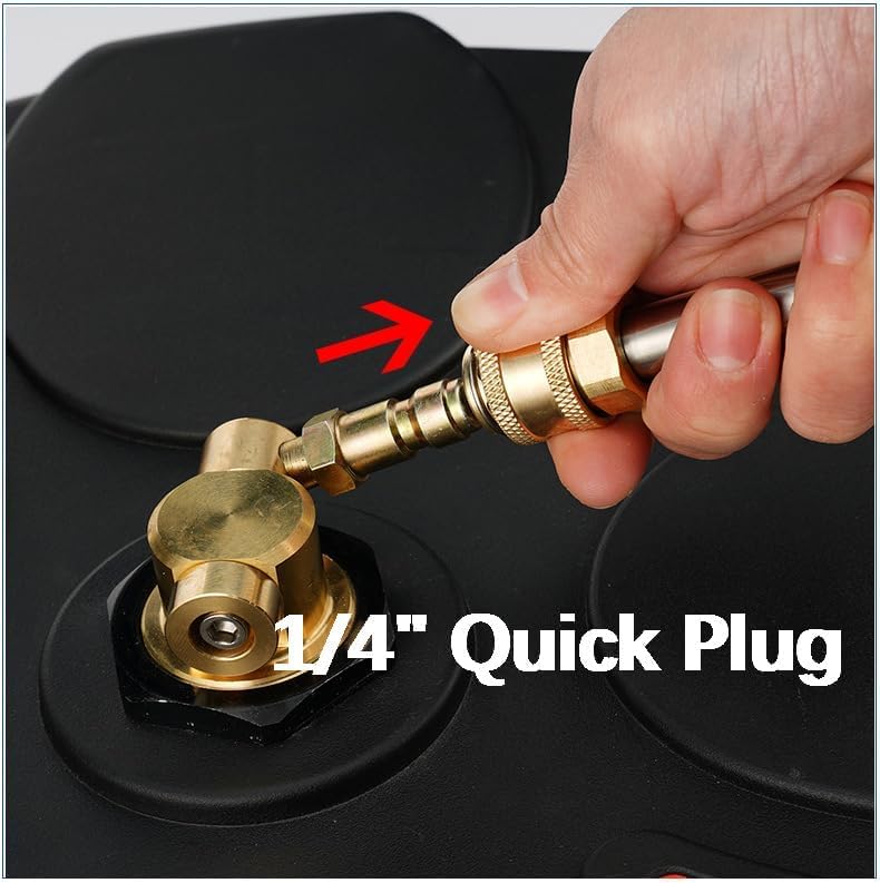 Tool Daily - Limpiador de superficies de 18 pulgadas para lavadora a presión con 4 ruedas, accesorio de lavadora eléctrica de entrada con 2 varitas de extensión y 2 boquillas de repuesto, 3600 PSI,
