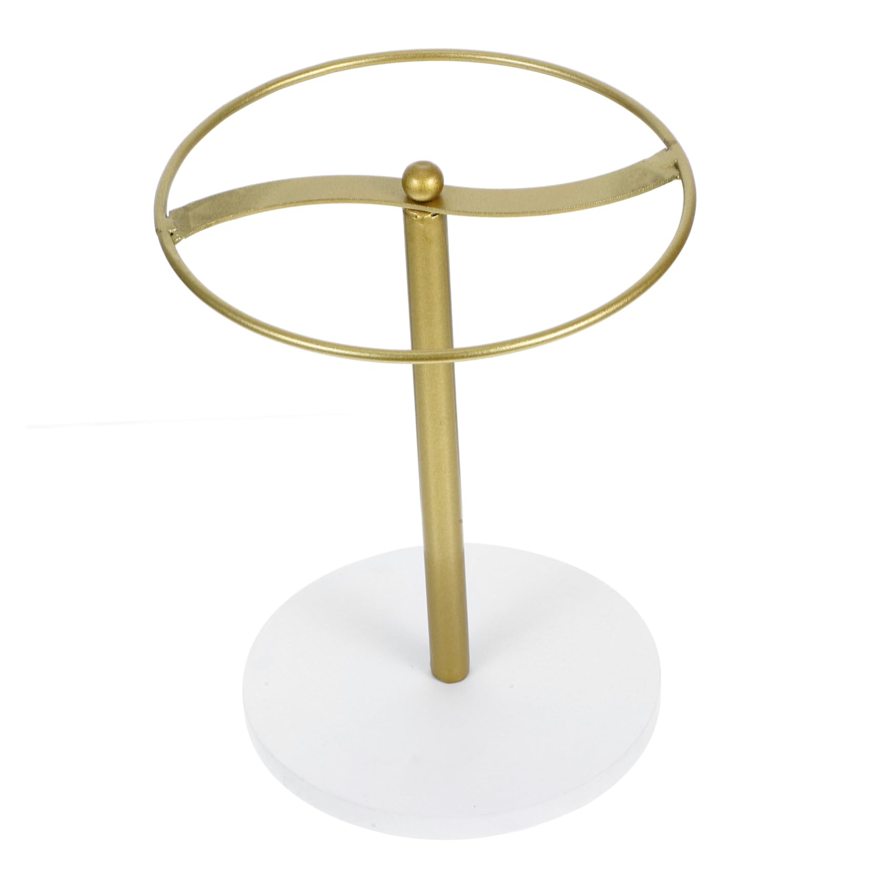 PRETYZOOM Metal Sunglasses Organizer Round Eyeglasses Stand Rotating Display Stand Pine Wood Base