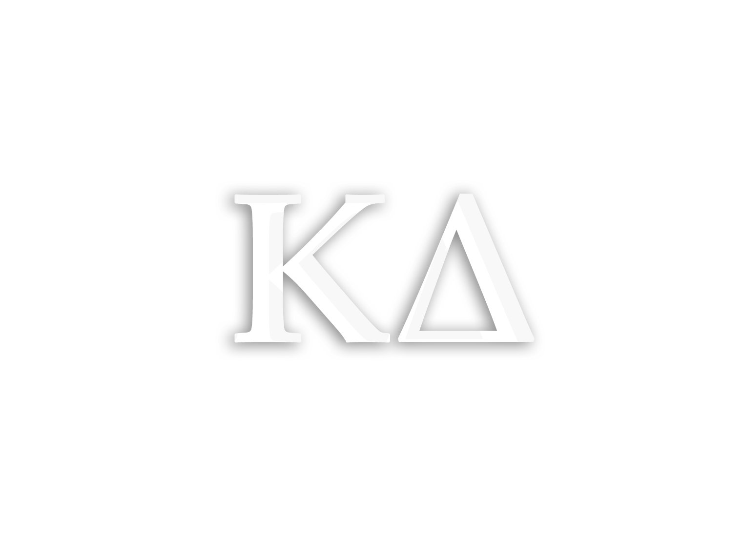Officially Licensed Kappa Delta 6" x 3" Window Decal - White